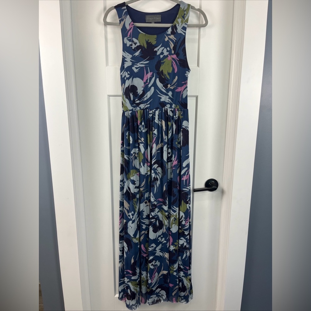 Sunday In Brooklyn Anthropologie Multi-Color Floral Sleeveless Size S Maxi Dress
